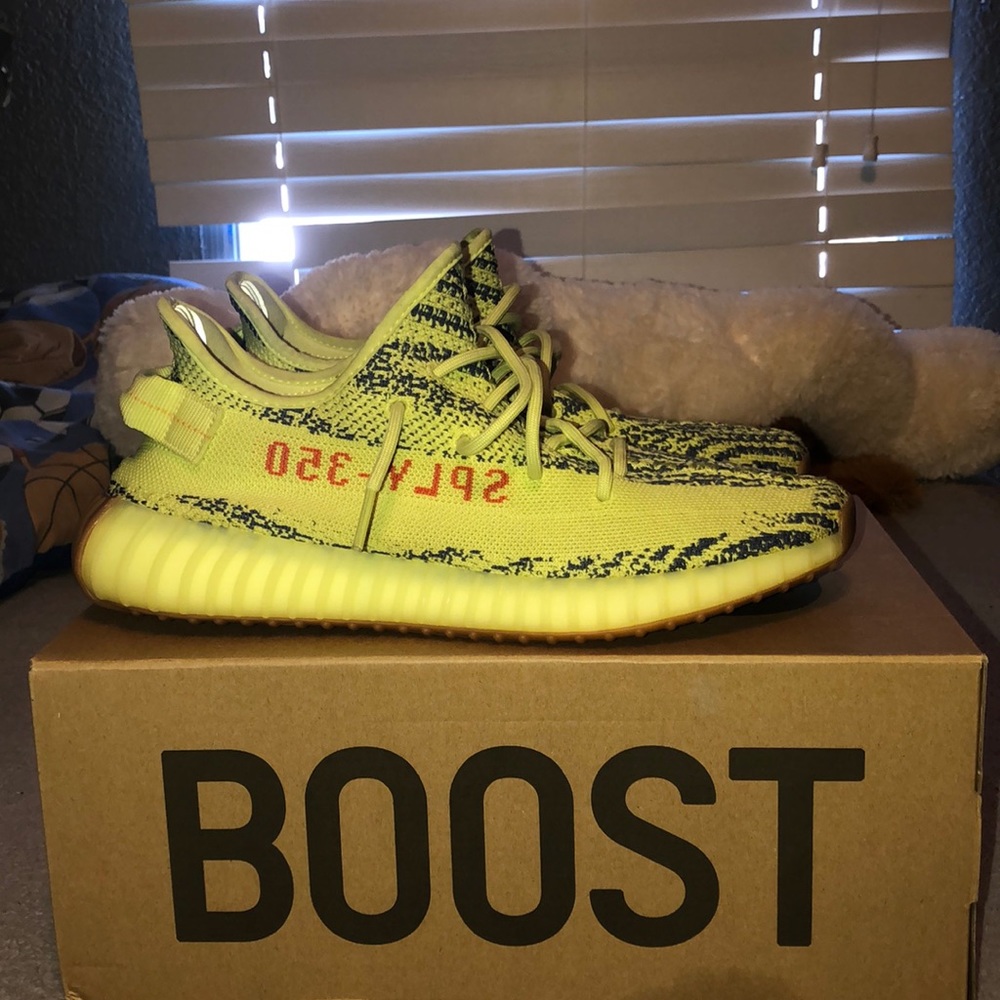 yeezy 350 semi frozen yellow